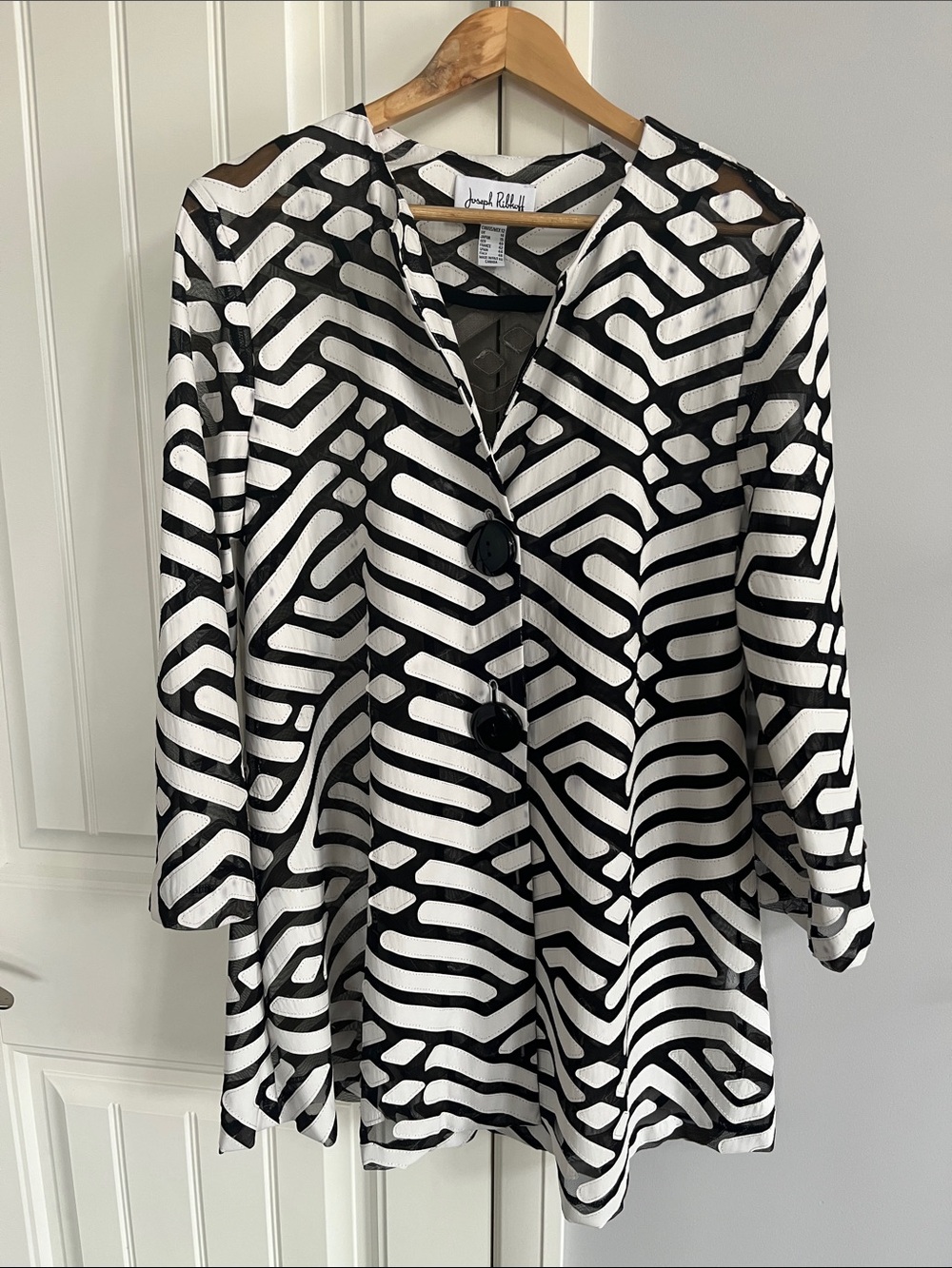 Joseph Ribkoff Geometric Cardigan 12